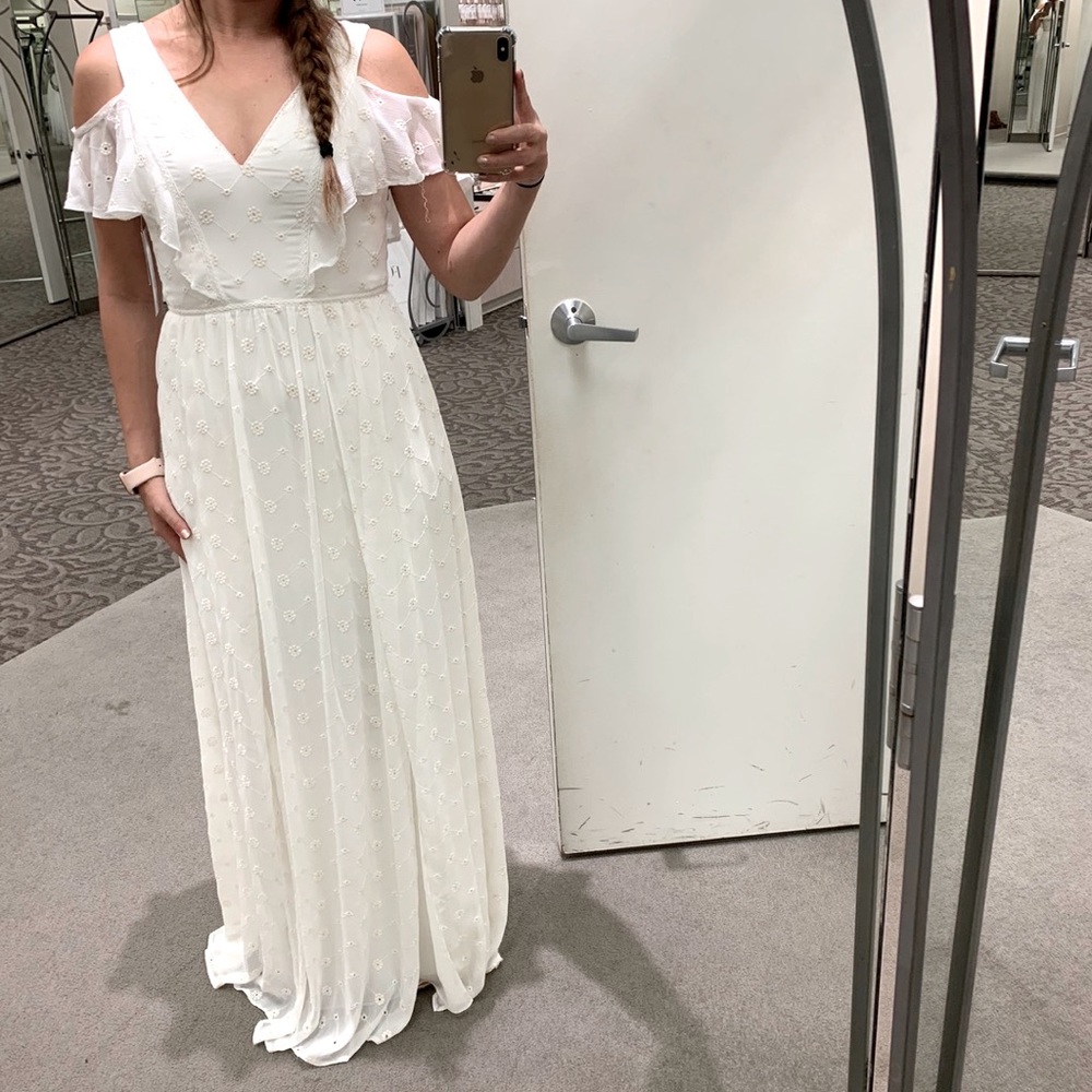 Gorgeous New White David Bridal dress